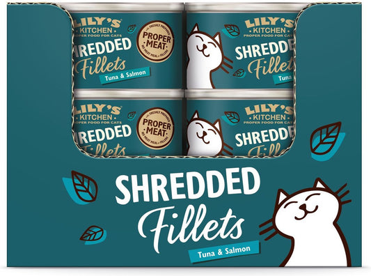 Lily's Kitchen Tuna &amp; Salmon Shredded Fillets - 24X70 GR