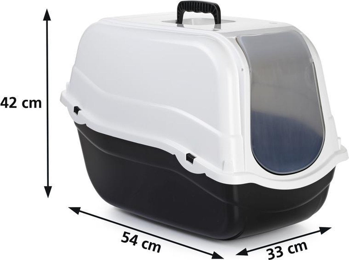  Beeztees Romeo - Kattenbak - Zwart/Wit - 57x39x41 Cm