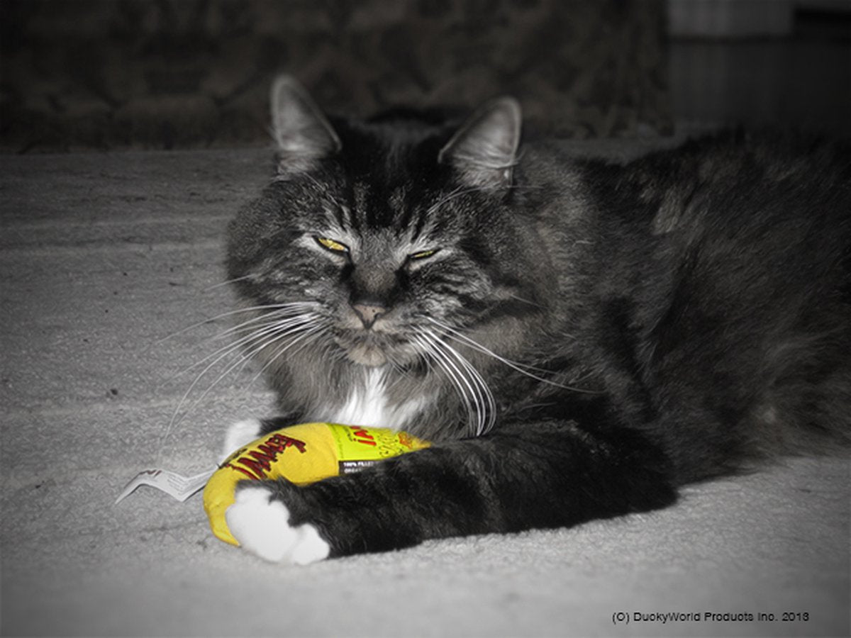  Yeowww! Chicata Banana - Speeltje Voor Katten Met Kattenkruid - De Meest Krachtige Catnip Ter Wereld – Onweerstaanbaar – Katoen – 17.7 Cm - Geel