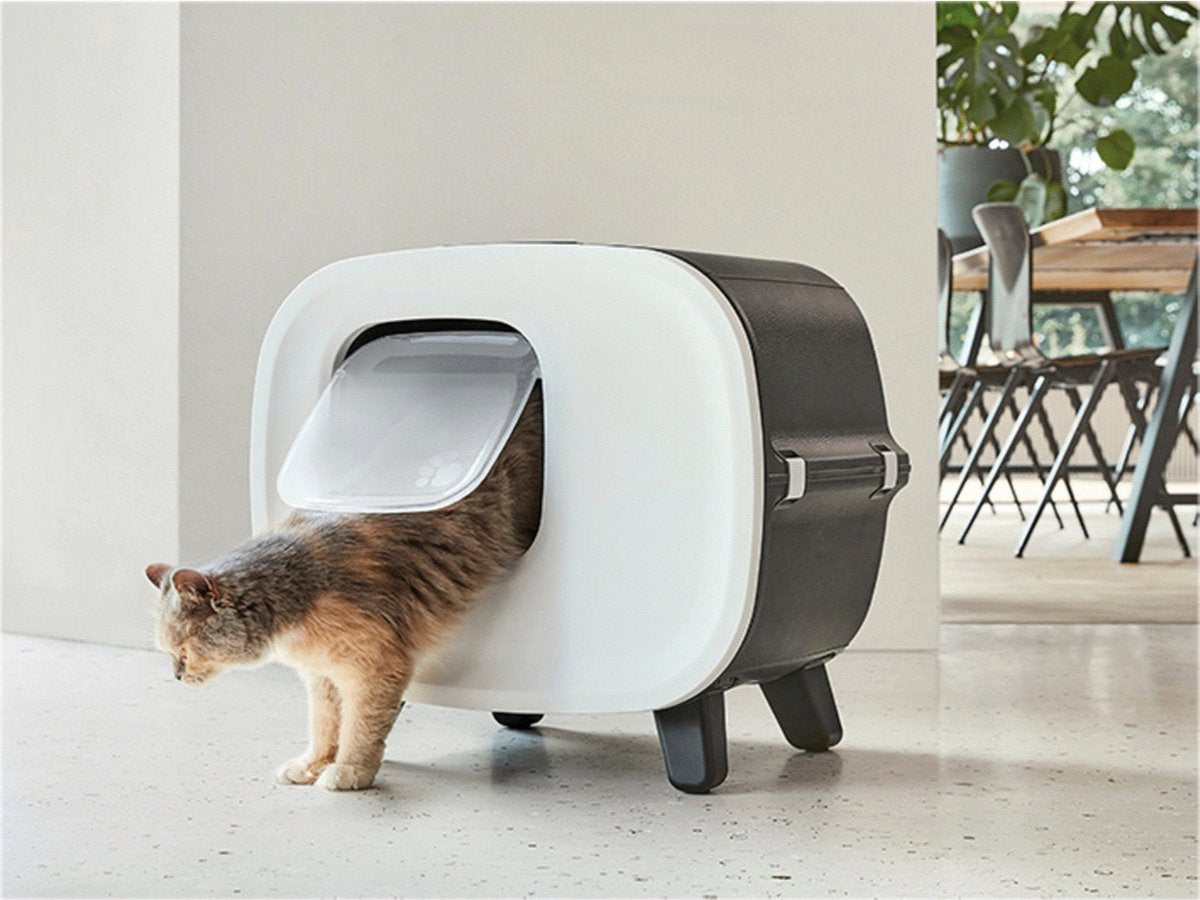  Savic Kattenbak Mira Deluxe Antraciet / Wit 56x45x50,5 Cm