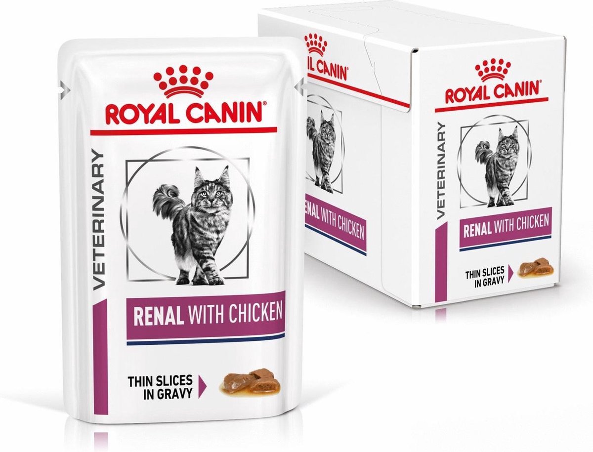  Royal Canin Renal Kip - Kattenvoer - 12 X 85 G