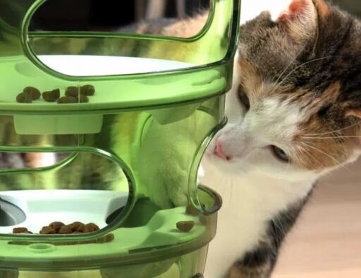  Cat-It Senses 2.0 Food Tree - Wit/Groen - Voerbak - Ø 35 Cm