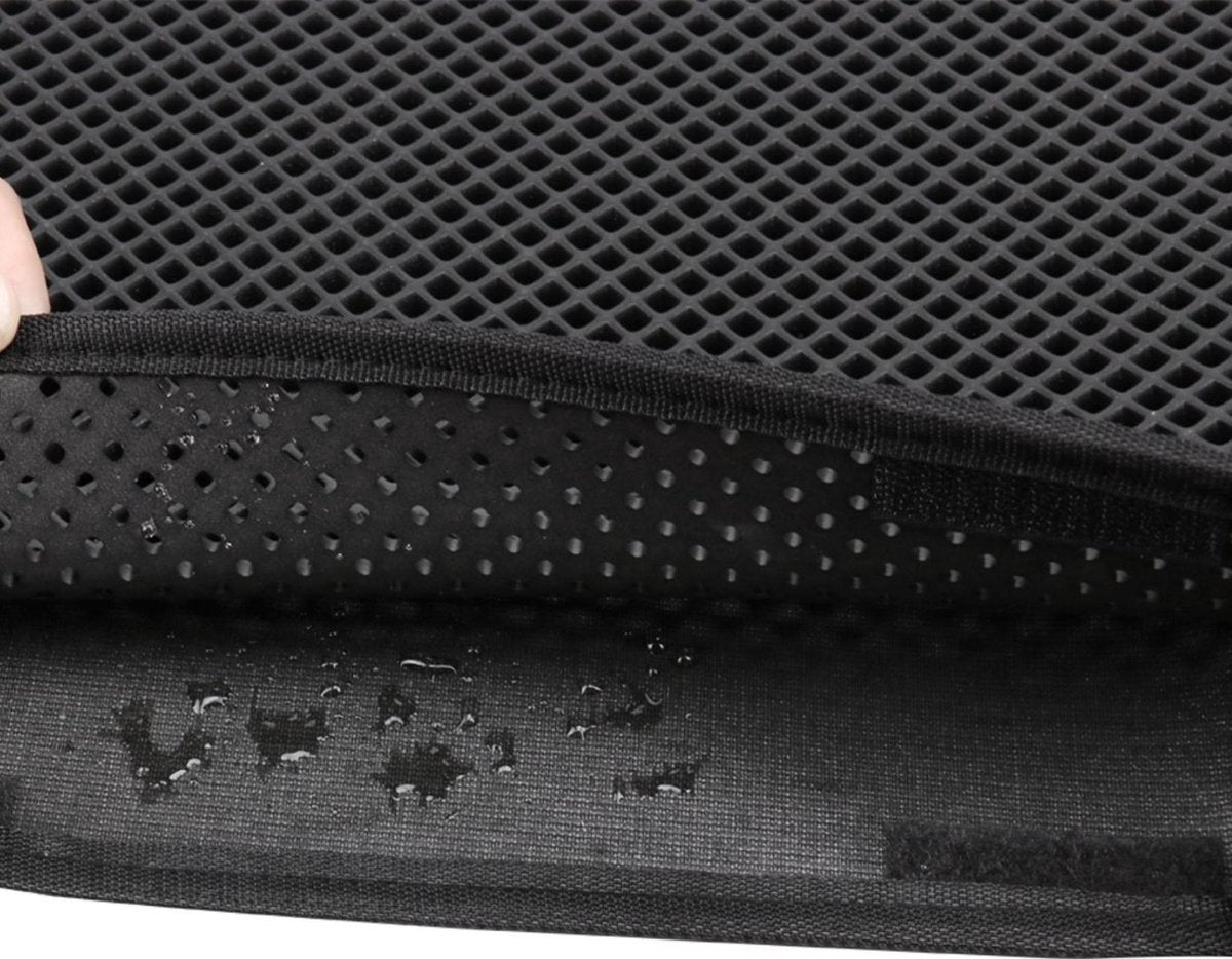  Oorspronkelijke Kattenbakmat, Kattenbak Mat Accessoire, Grit Opvangen, Honinggraad, Katten Mat, Waterdichte Dubbele Laag, Zwart, Urine/water Afstotend, Kat &amp; Kitten, Cat Litter Mat 40x50cm