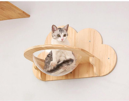  LBB - Katten Klimmuur - Kattenkom En Plateau - Katten Klim Wand - Krabpaal Muur - Klimmuur Kat