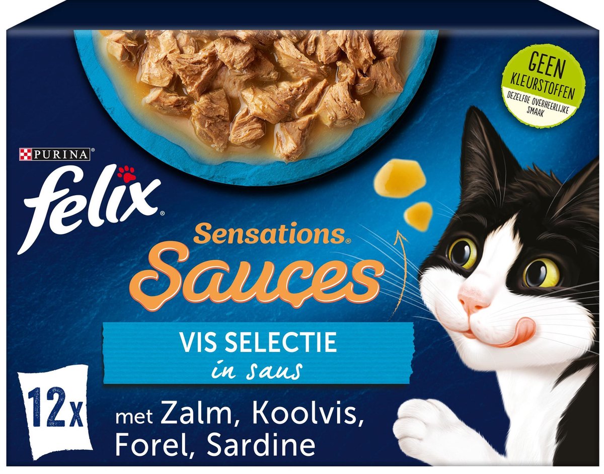  Felix Sensations Sauces Vis Selectie In Saus - Katten Natvoer - 48 X 85g