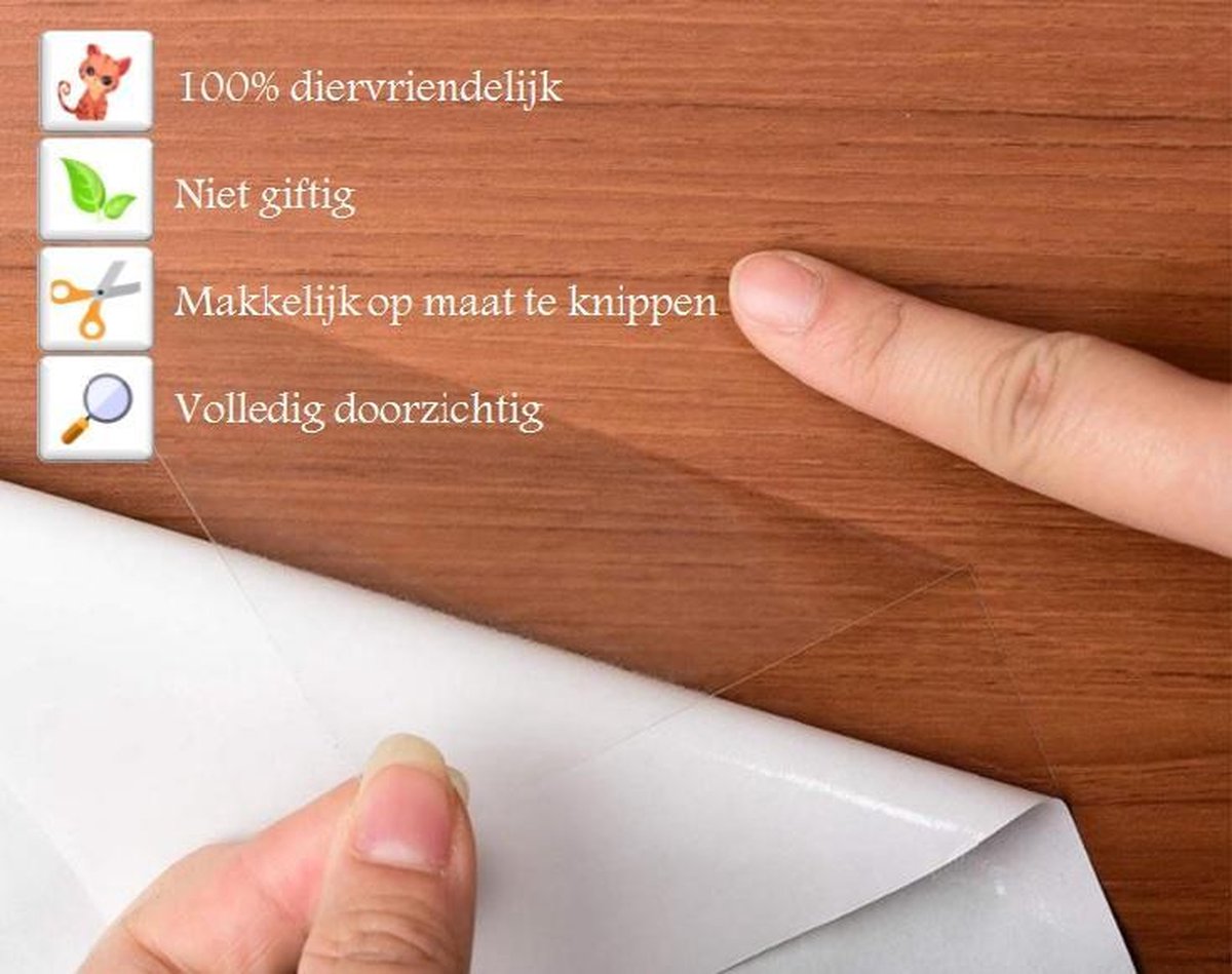 Merkloos Meubelbeschermer - Krab Bescherming - Anti Krabben - Trainingstape - 30 Meter Lang - Bescherming Voor Meubels - Meubelbescherming - Diervriendelijk Trainingstape - Tegen Krabschade - 10 Cm X 30 Meter - XXL Voordeel