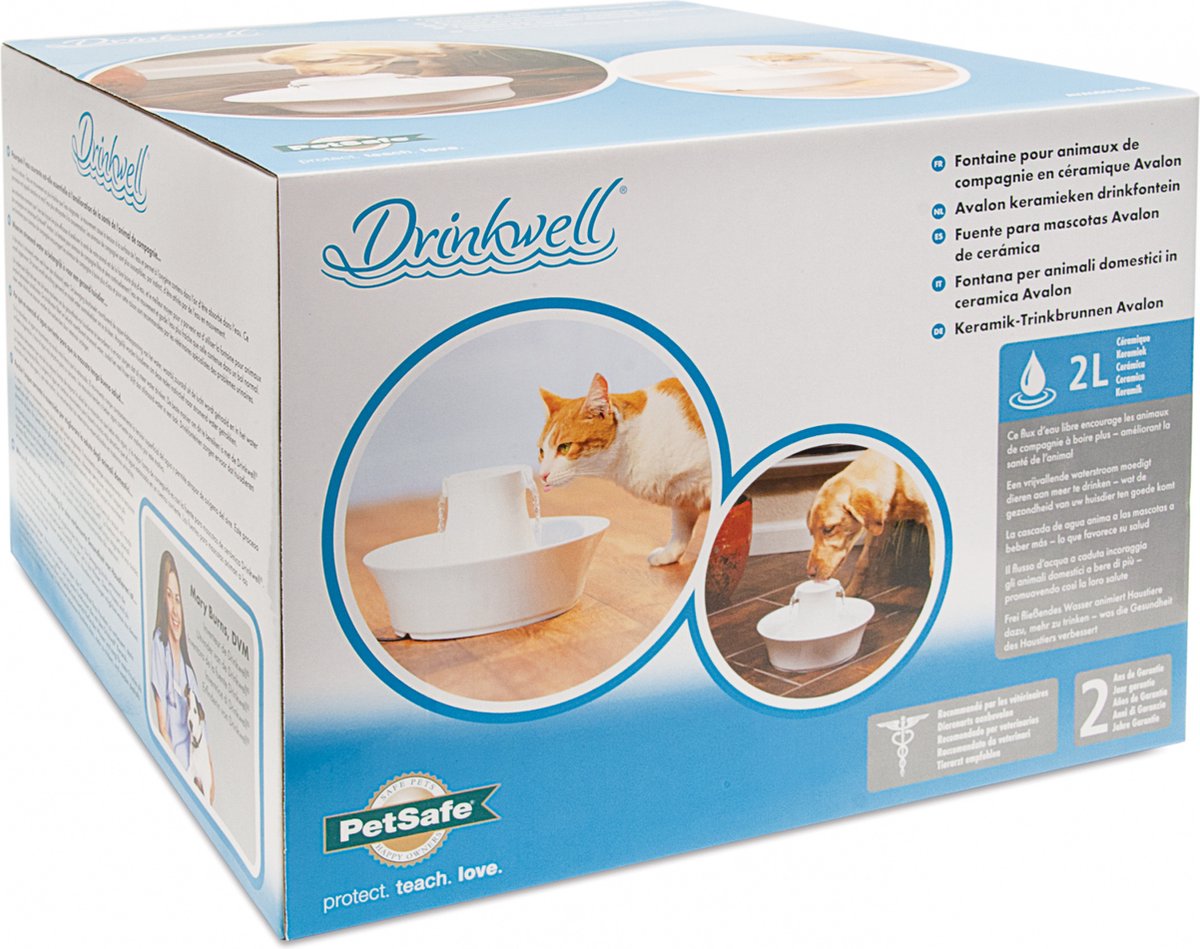  Petsafe Drinkwell Ceramic Avalon - Drinkfontein - 2 L