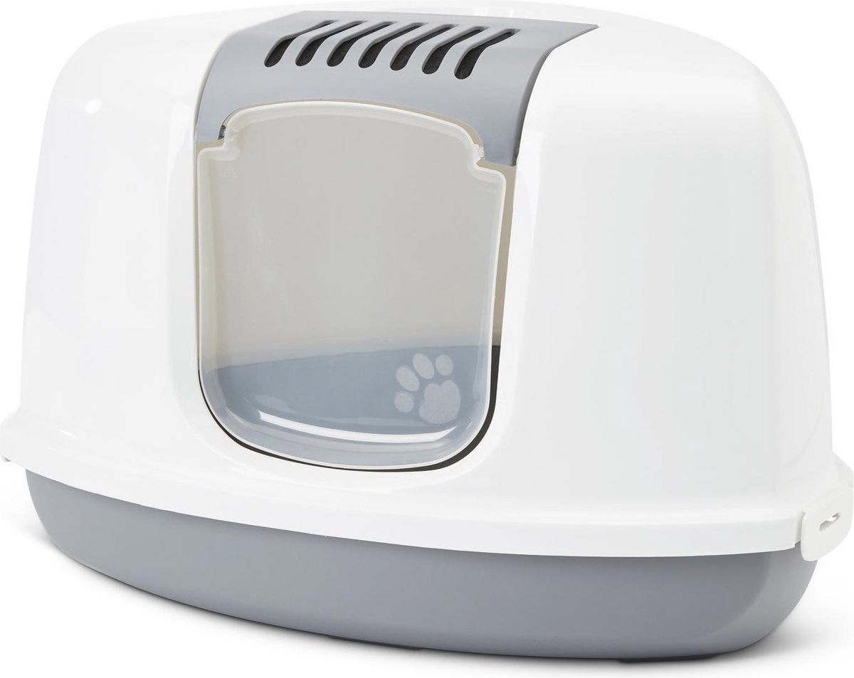  Savic Hoek Kattenbak Nestor Grijs / Wit - 58.5X45.5X40 CM