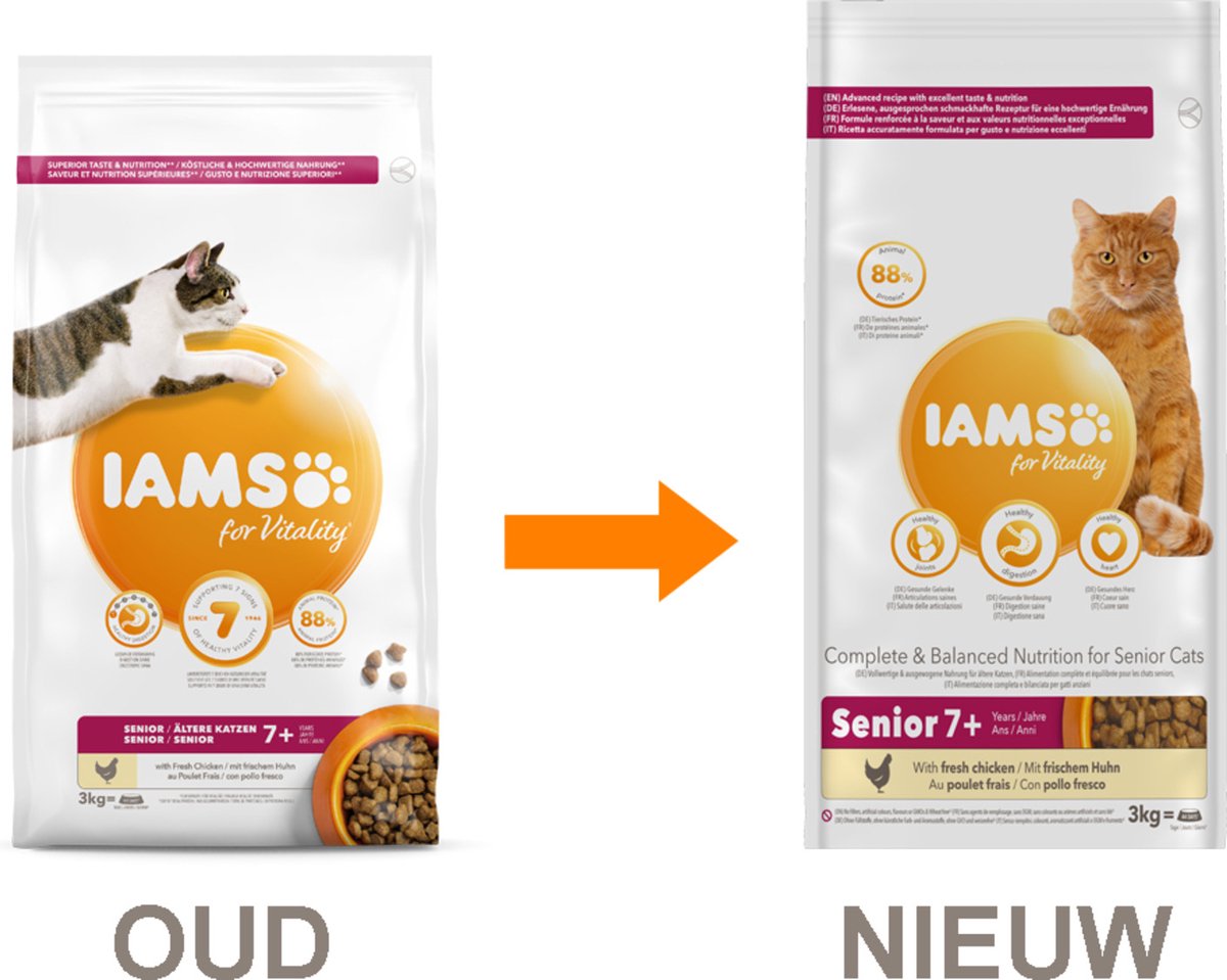  Iams Cat Senior - Kip - 3 Kg