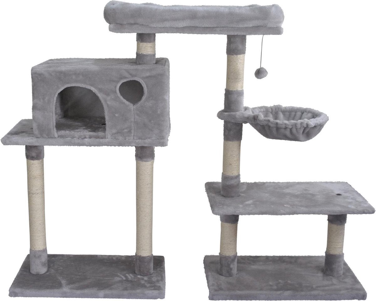  Adori Krabpaal Kingsley 3 In 1 - Krabpaal - 70x60x112 Cm Grijs