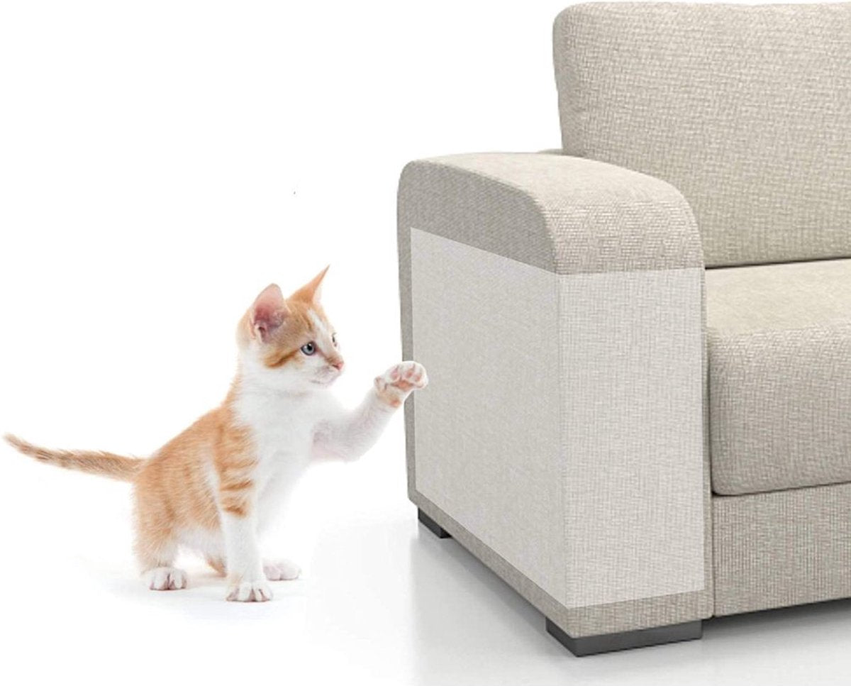  Antikrab Vellen Voor Katten - 10 XXL Vellen - 43.2 X 30,5 Cm - Katten Meubel Bescherming - Anti Krab Katten - Zonder Punaises - Transparant - Bankbescherming - Enkelzijdig Klevend - Anti Krab Training