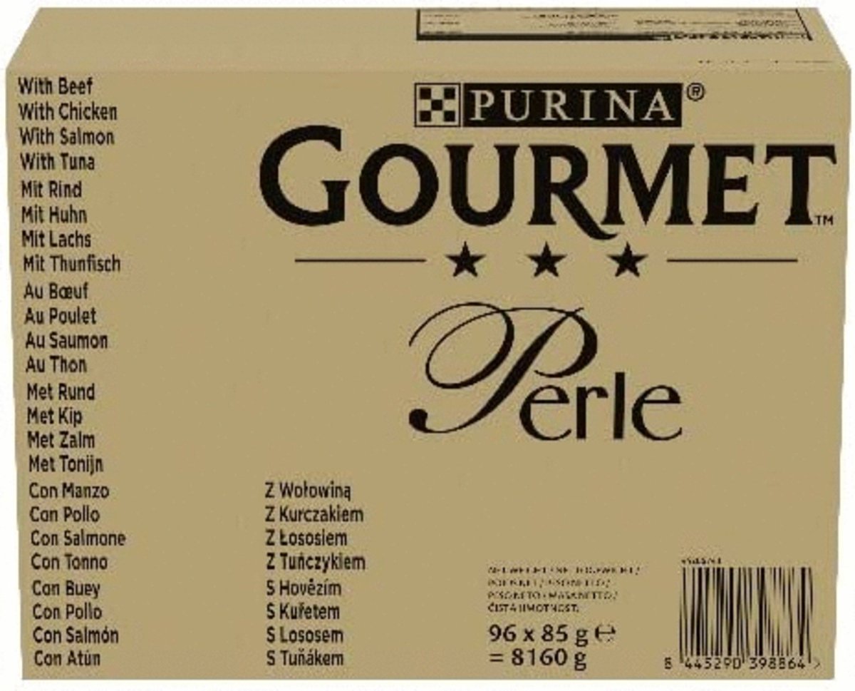 Purina One Gourmet Perle - Kattenvoer - Land En Zee - 96 X 85 Gram