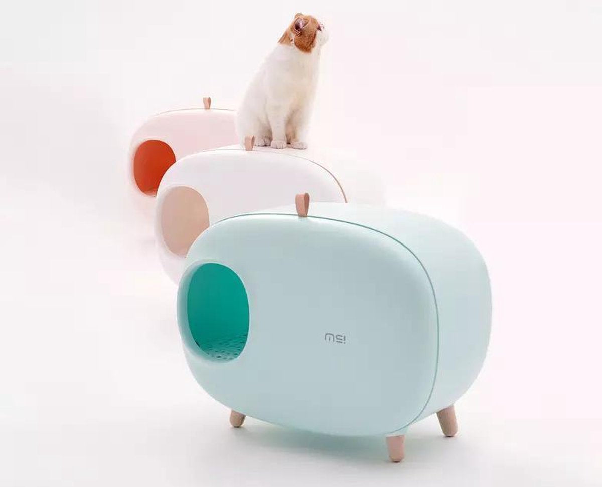  MakeSure Kattenbak Met Lade - Groen - 60 X 38 X 45 Cm - Design