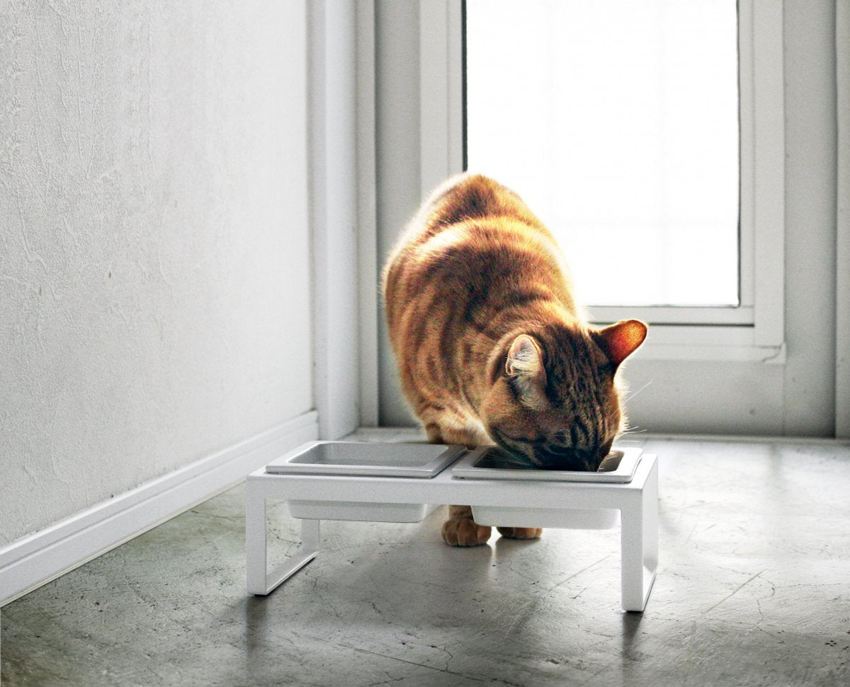  Yamazaki Tower Dierenvoerbakjes - Wit