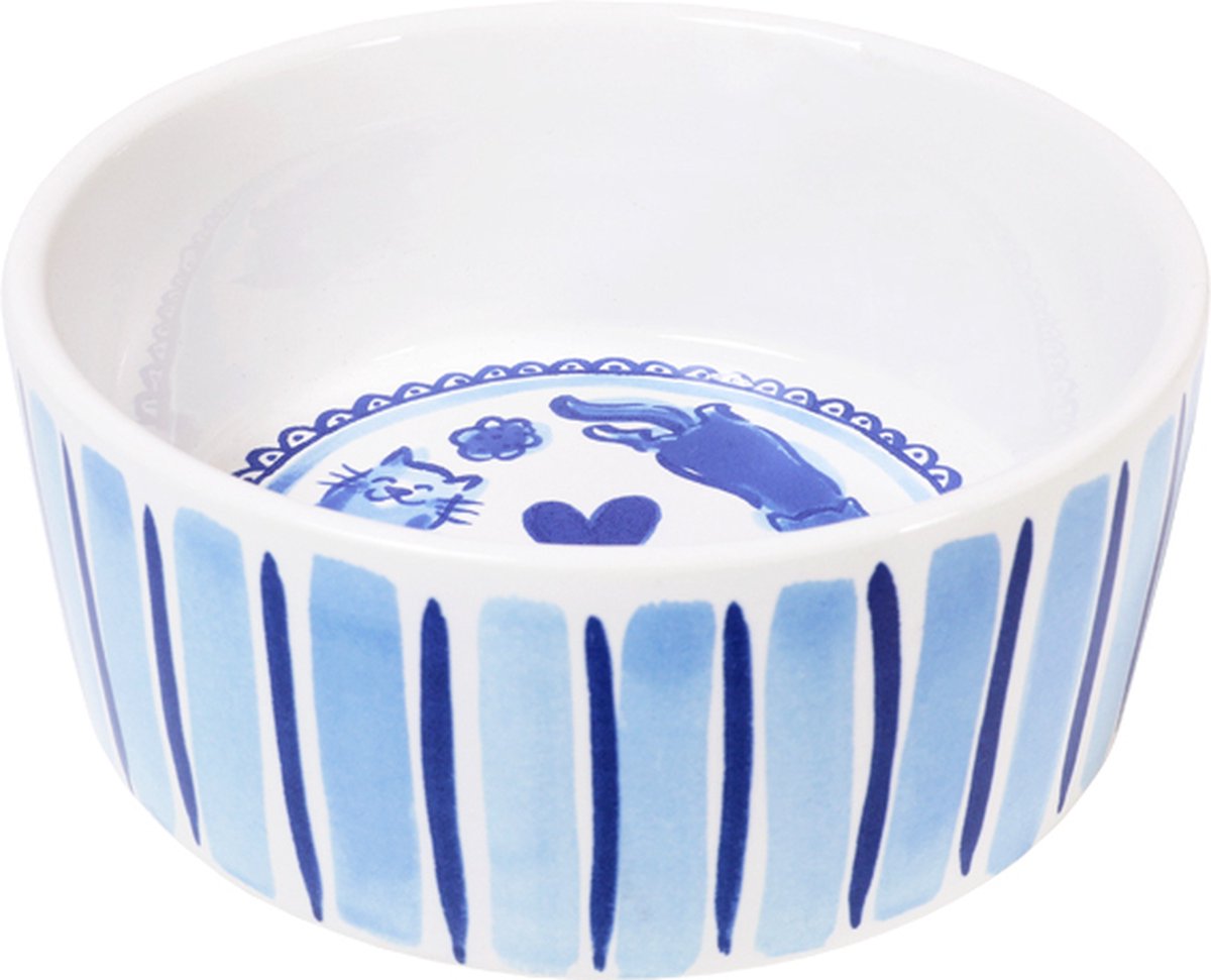  Blond Amsterdam, Delfts Blond: Voerbak Geruit Kat 15,5cm