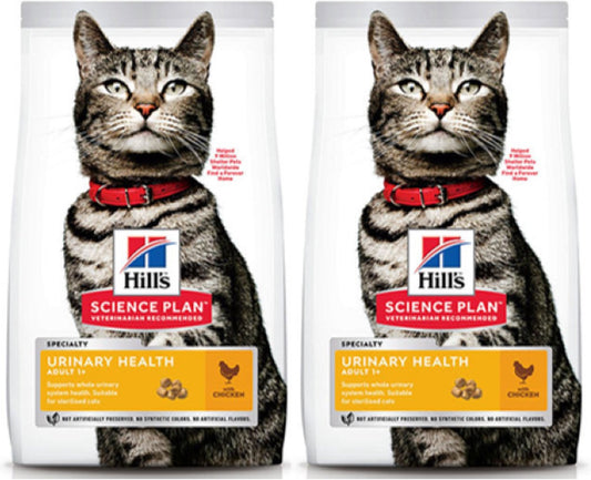  2x Hill's - Feline Adult Urinary Health Kip - Kattenvoer - 1.5kg