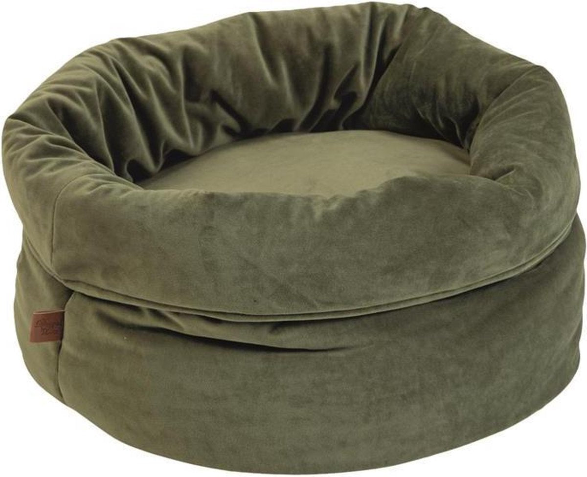  Designed By Lotte Fluco Kattenmand - Fluweel - Groen - 45x45x35 Cm