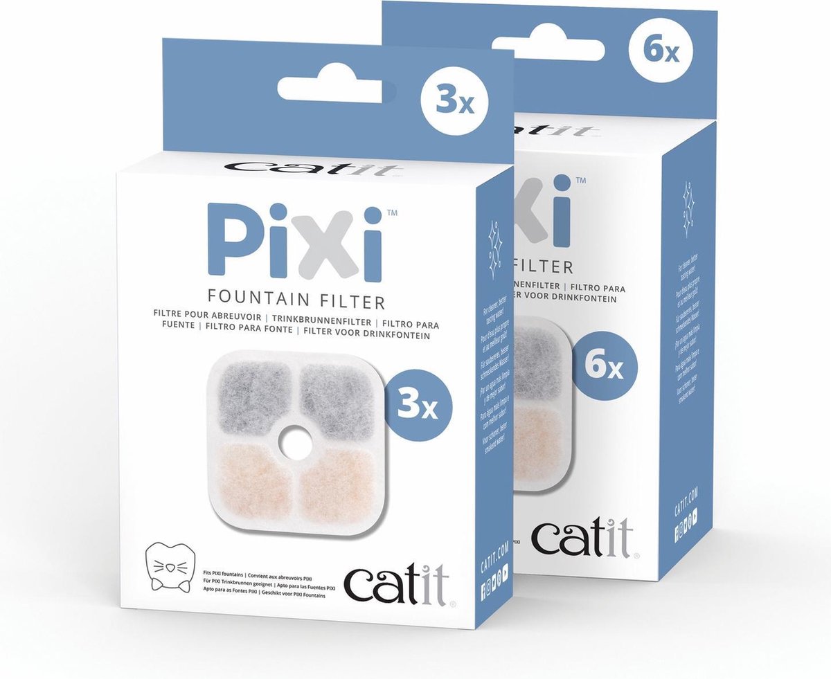  Catit Pixi Fountain Filter Cartridge - Kattendrinkbak - 6 Stuks