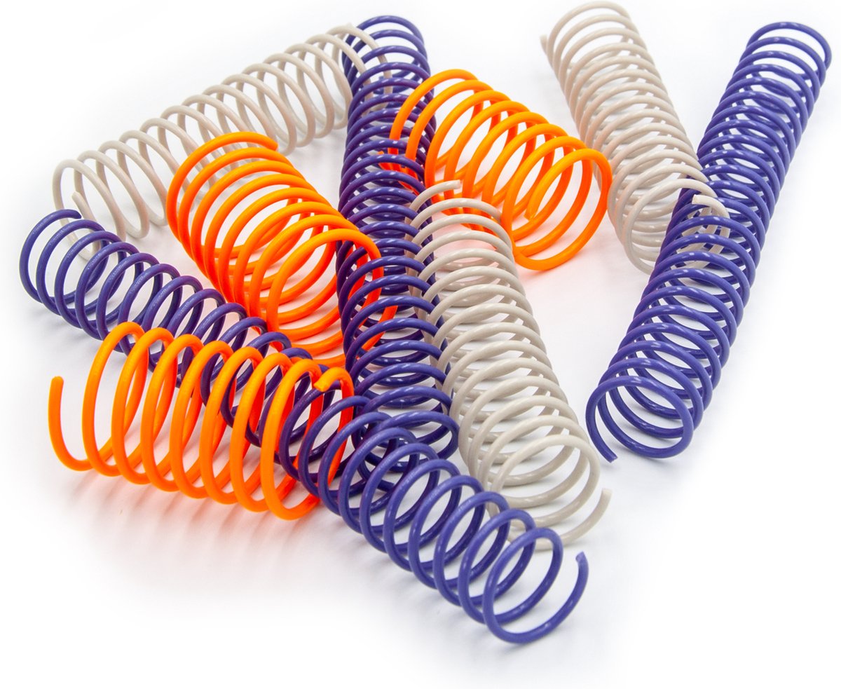  Pettadore Springs - Kattenveertjes - Kattenspeelgoed - Kattenspeeltjes - 9 Stuks