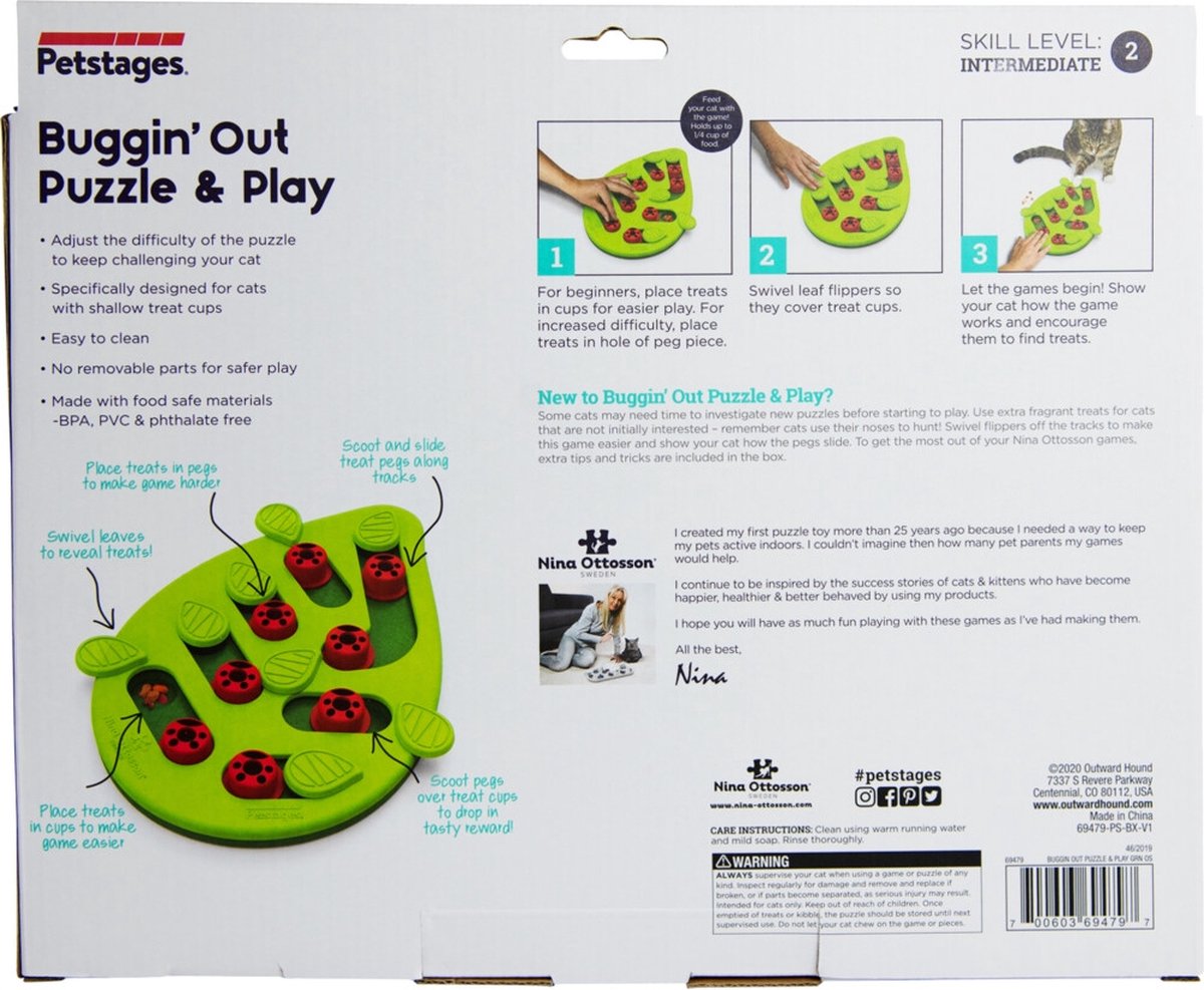  Nina Ottosson Puzzle &amp; Play Buggin Out Groen 35x26x4 Cm