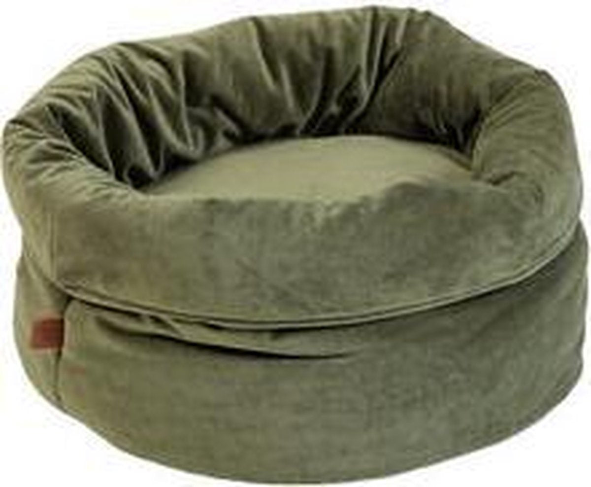  Designed By Lotte Fluco Kattenmand - Fluweel - Groen - 45x45x35 Cm