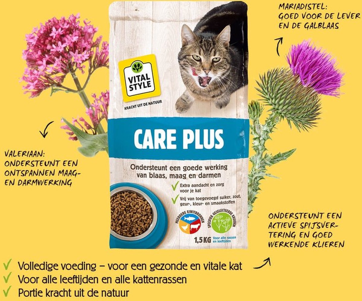  VITALstyle CARE Plus - Kattenbrokken - 10 Kg