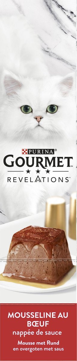  Gourmet Revelations Mousse - Kattenvoer Natvoer - Rund - 24 X 57 G