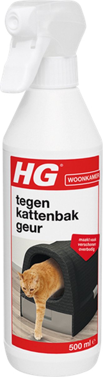  HG Tegen Kattenbakgeur - 500ml - Ongevaarlijk Voor Dier En Mens - Geurloos
