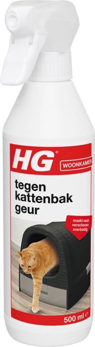  HG Tegen Kattenbakgeur - 500ml - Ongevaarlijk Voor Dier En Mens - Geurloos