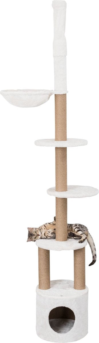  TRIXIE Kattenkrabpaal Aurelio 220-250 Cm Wit En Bruin