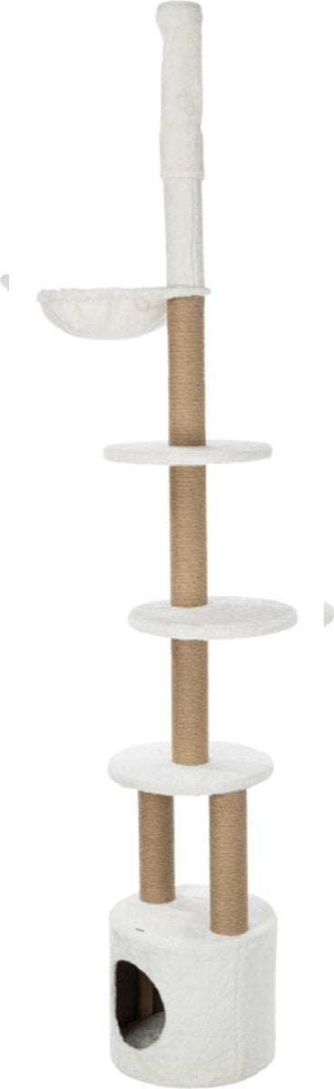  TRIXIE Kattenkrabpaal Aurelio 220-250 Cm Wit En Bruin