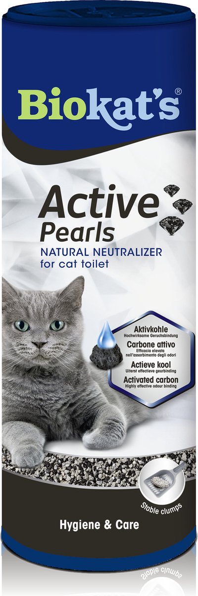  Biokat's Active Pearls - 700 Ml - Toevoeging Voor Kattenbakvulling Met Actieve Kool