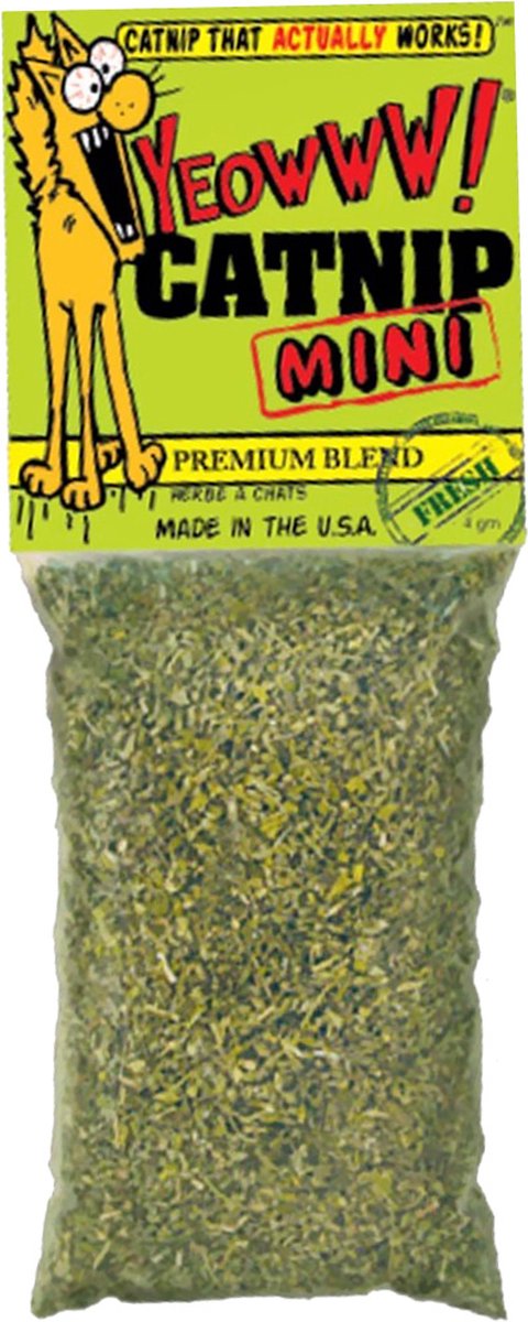  Yeowww! Catnip Zakje MINI - Catnip Kattenkruid Voor Katten - 4 Gram