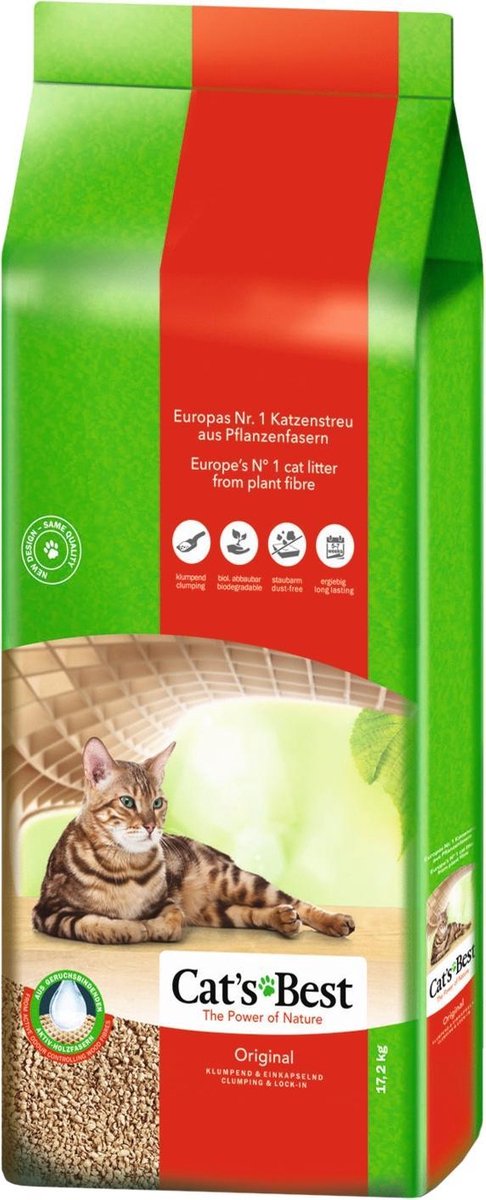  Cat's Best Oko Plus Korrels - Kattenbakvulling - 40 L