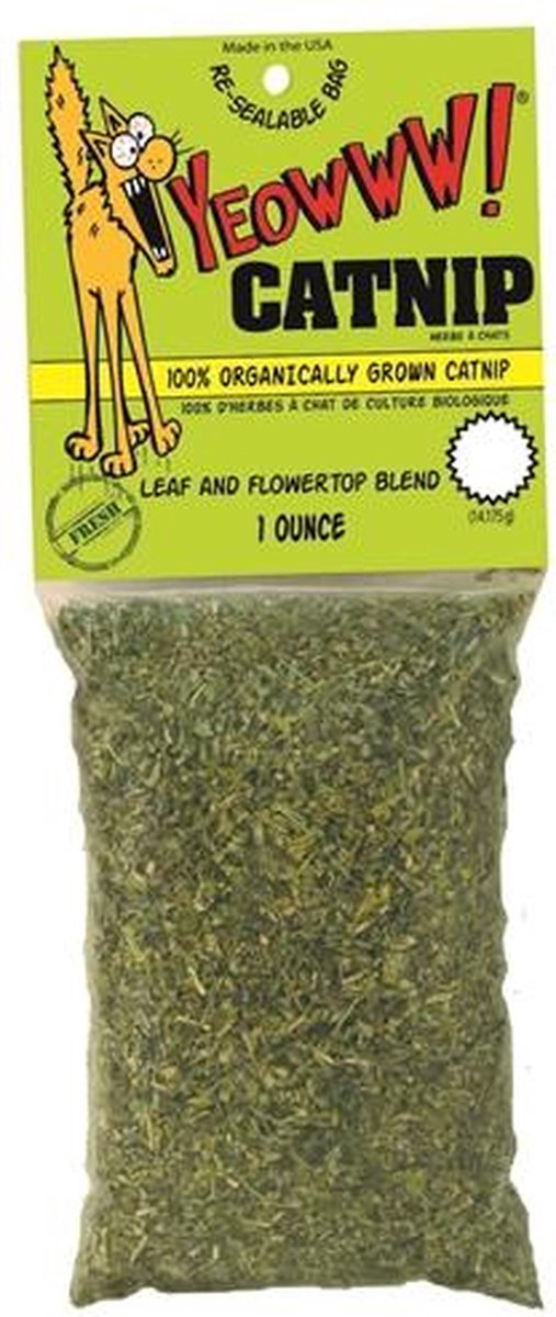  Yeowww! Catnip Zakje – Catnip Voor Katten – Kattenkruid – Kattenspeelgoed – Navulling Voor Kattenspeeltjes – Biologische Catnip – Katten Snacks – 2x30 Gram – Stress Verlagend – 2-pack