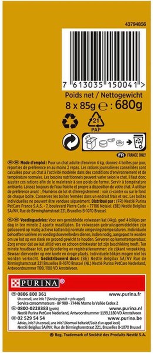  Gourmet Gold Luxe Mix - Kattenvoer Natvoer - Vis/Vlees - 48 X 85 G