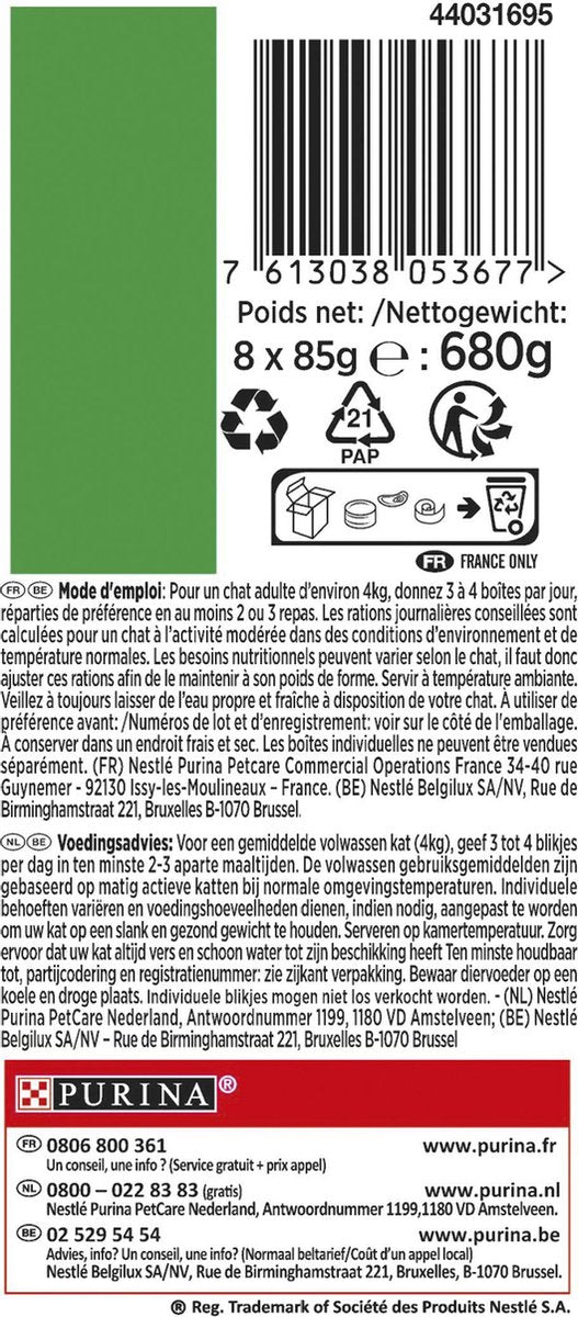 Gourmet Nature's Creations - Kattenvoer Natvoer - Zeevis - 48 X 85 Gr