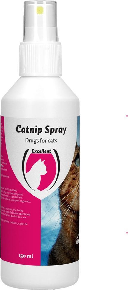  Excellent Catnip Spray - Kattenkruid Spray - Ideaal Voor Speeltjes, Krabpalen, Ligkussens En Transpoortkooien - Geschikt Voor Katten - 150 Ml