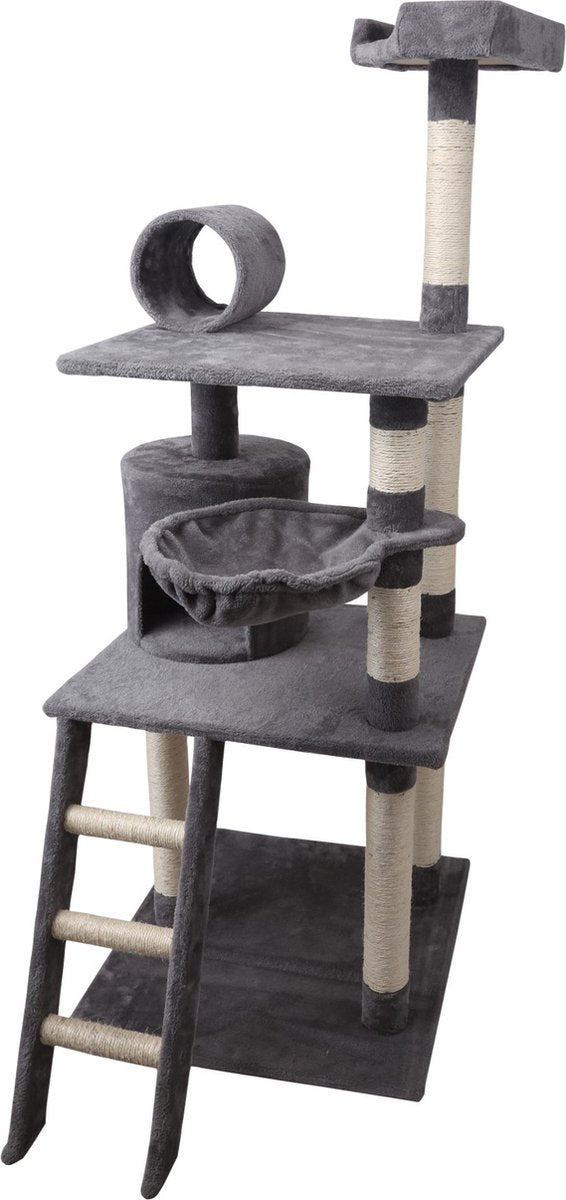  Nobleza Katten Krabpaal 40KQY - 59 X 59 X 156 Cm - Grijs