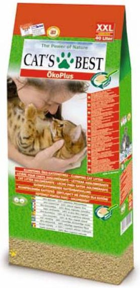 Cat's Best Oko Plus Korrels - Kattenbakvulling - 40 L