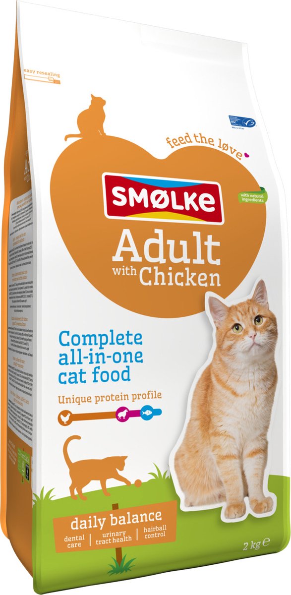  Smolke Kattenvoer Adult Kip 2 Kg