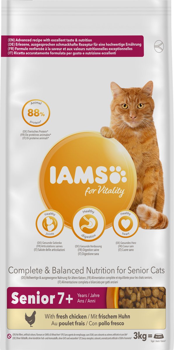  Iams Cat Senior - Kip - 3 Kg