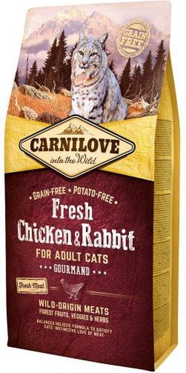  Carnilove Cat Grain Free Fresh Chicken &amp; Rabbit 6 Kg - Kat