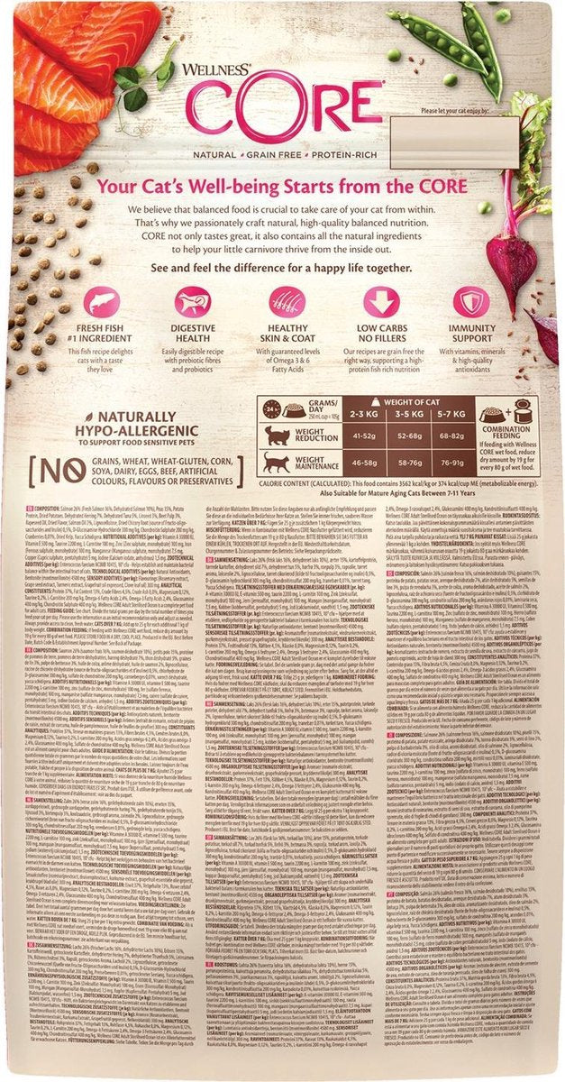  Wellness Core Grain Free Cat Sterilised - Zalm - Kattenvoer - 1.75 Kg