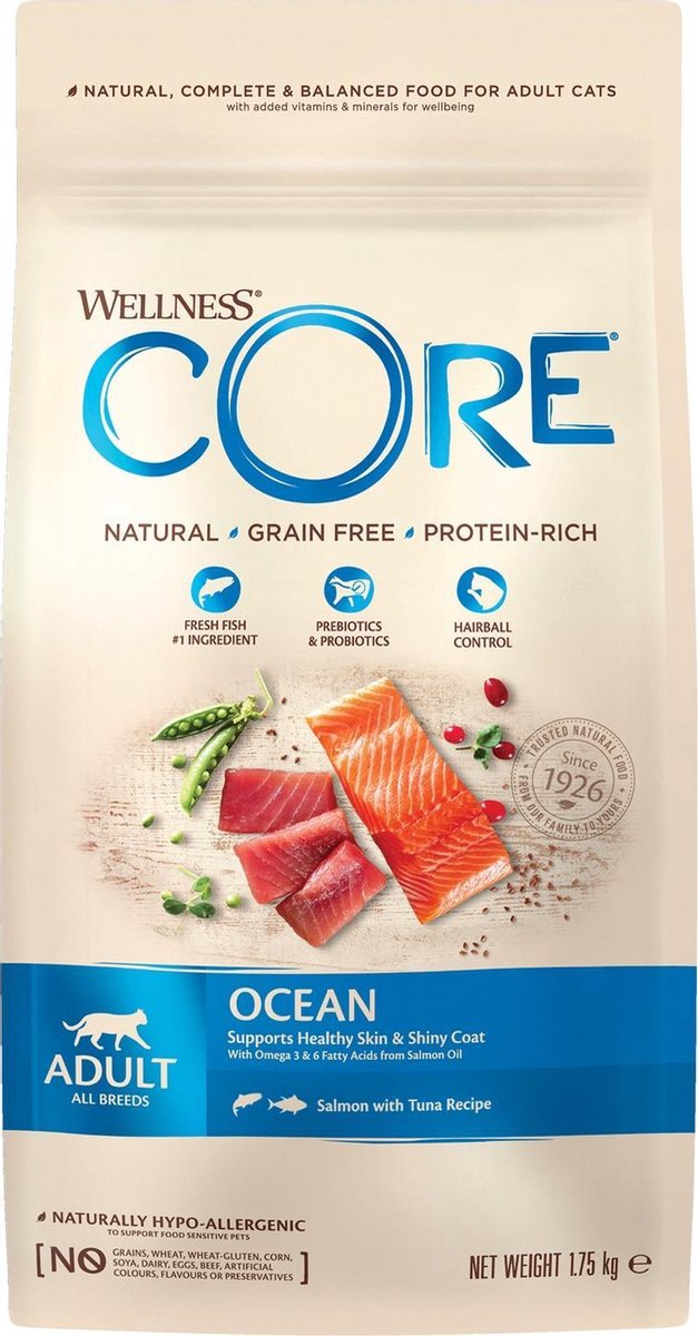  Wellness Core Grain Free Cat Ocean Zalm &amp; Tonijn - Kattenvoer - 1.75 Kg