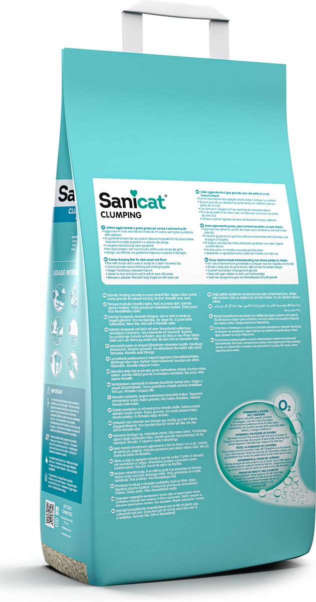  Sanicat Kattenbakvulling Marseille Soap 16 Liter