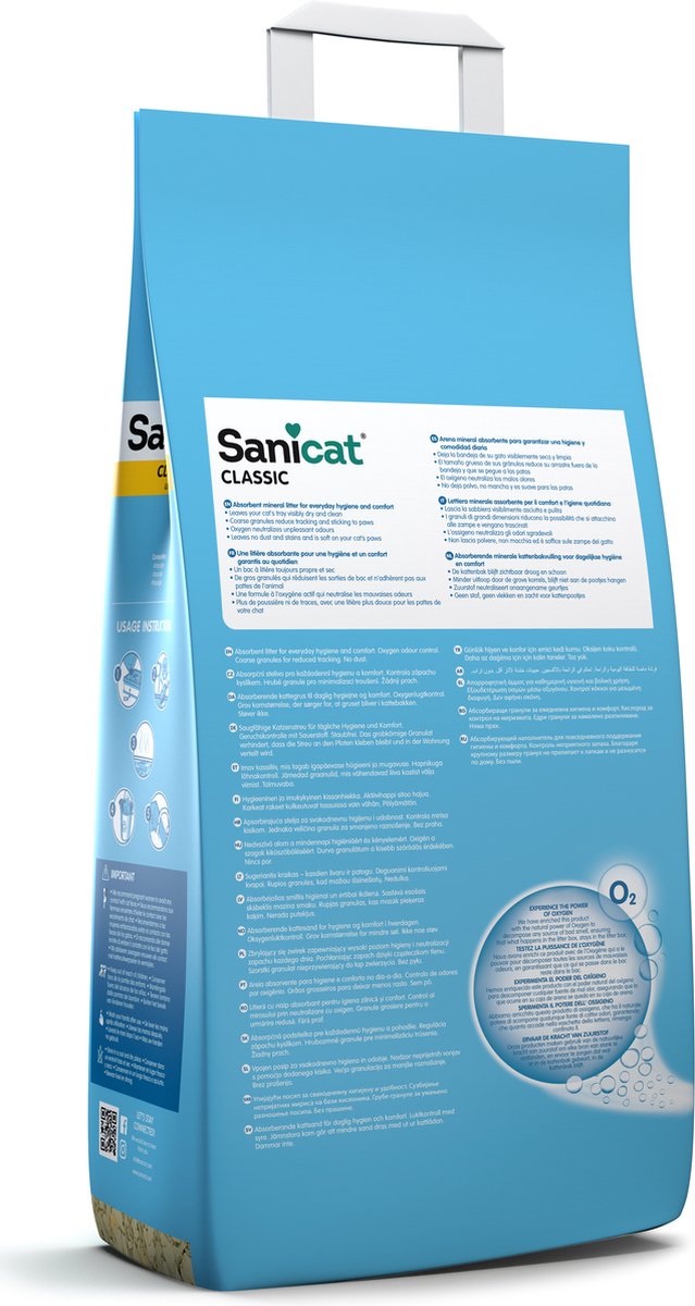  Sanicat Kattenbakvulling Clumping 16 Liter