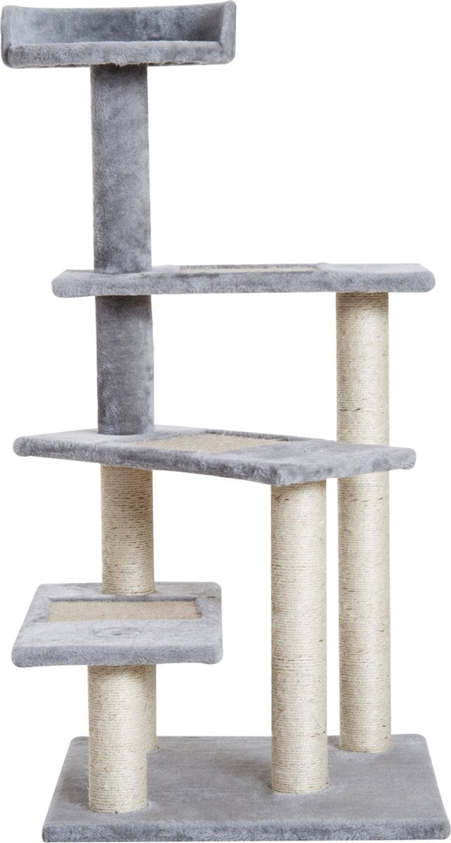  PawHut Klimboom 5 Lagen Kattenboom Speelboom Kattenkrabboom Trap Sisal Beige D30-183