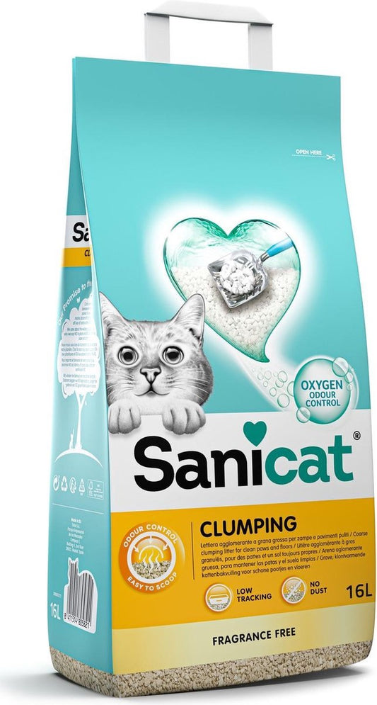  Sanicat Kattenbakvulling Clumping 16 Liter