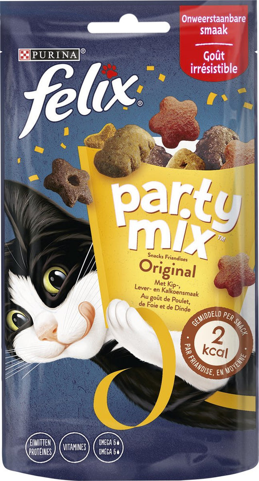  Felix Party Mix - Kattensnacks Original - 8 X 60g